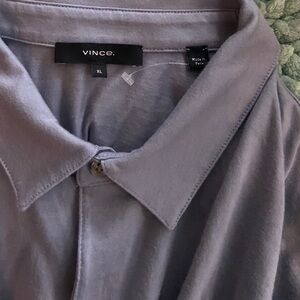 Vince Pima Cotton Shirt men XL Gray
